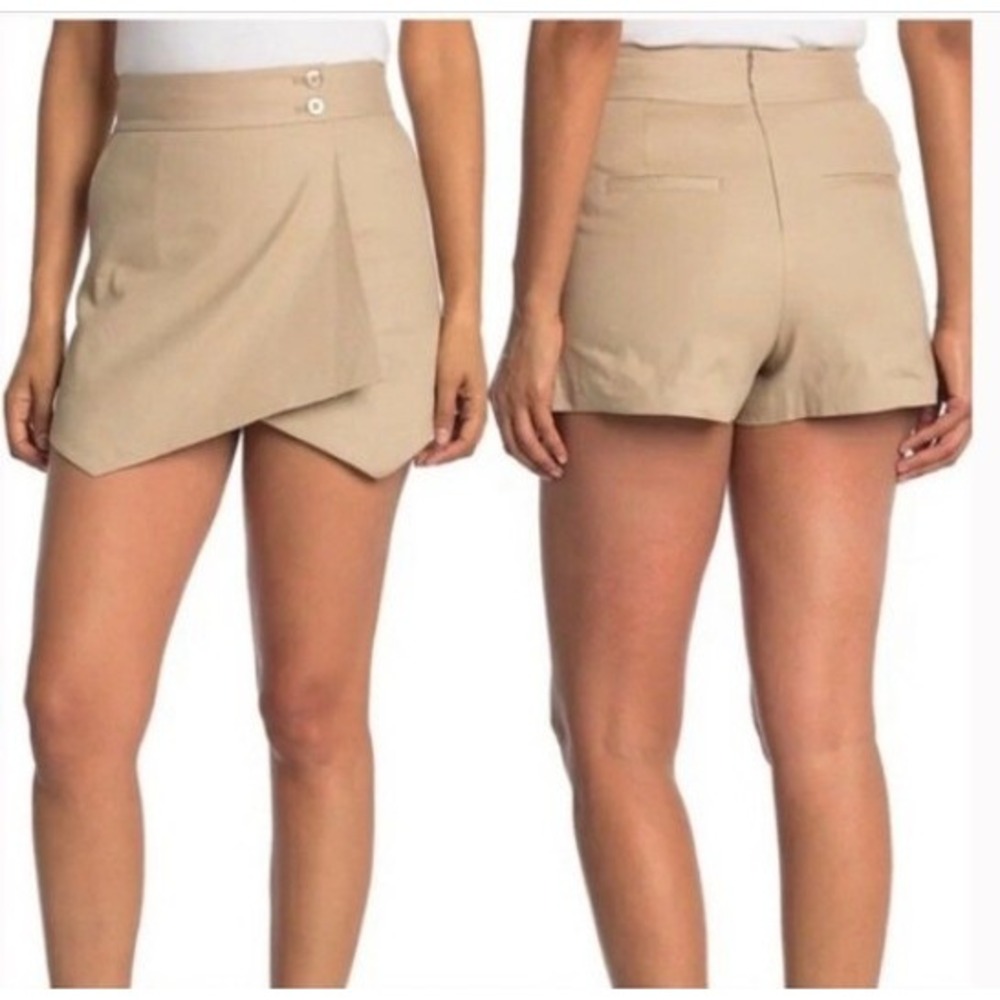 Veronica Beard Thomas Skort Womens 14 Linen Blend Wrap Front Skirt Schoolgirl
